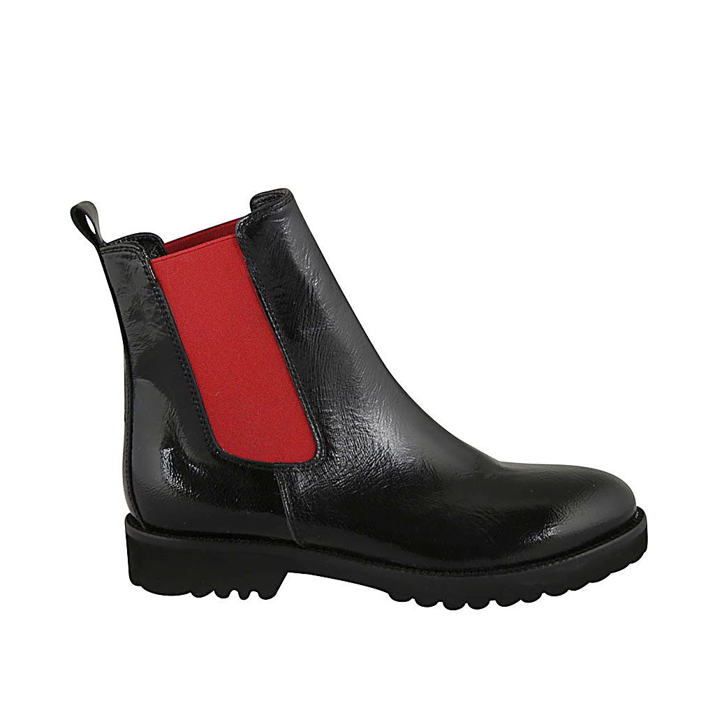 Botín elástico con tacón de Mujer Negro VAS 77064 8M 05 | en zapato